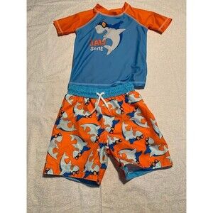 Lil' Joe by Caribbean Joe swim shirt and shorts 3T